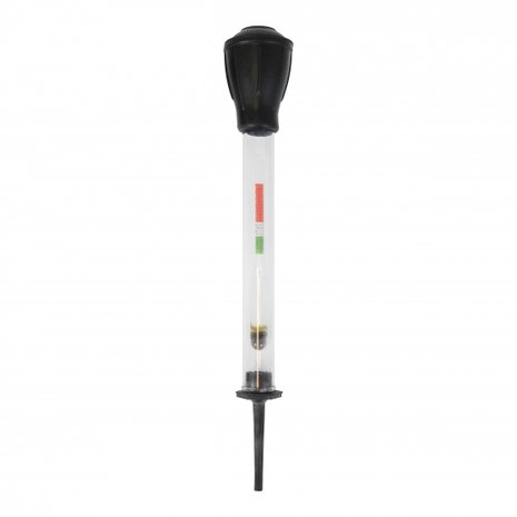 accuzuurweger staafmodel 15 cm zwart/transparant
