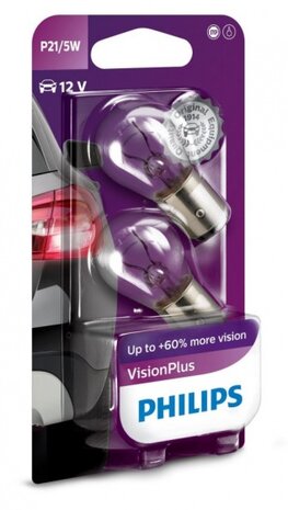 binnenverlichting en signalering VisionPlus P21/5W 12V 2 stuks