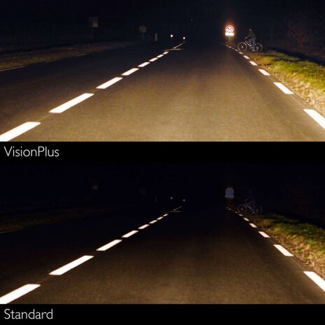 autolampen VisionPlus H4 12V 55W 2 stuks