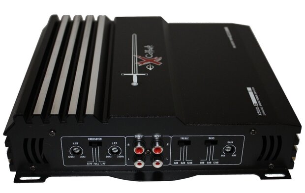 versterker tweekanaals X500.2 1000W zwart