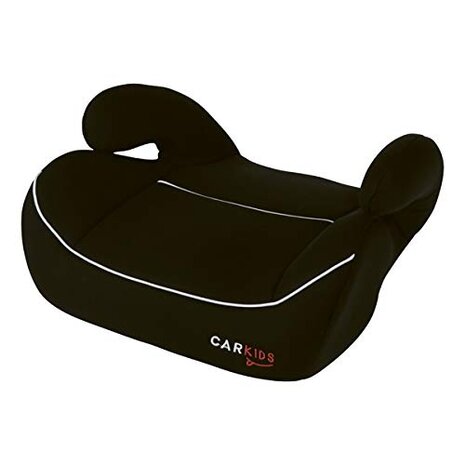 zitverhoger groep 3 Isofix zwart met witte bies