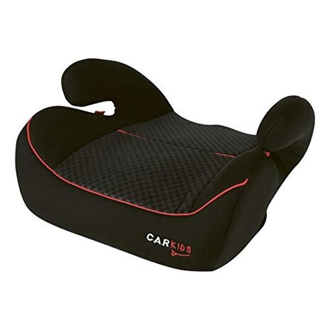 zitverhoger groep 3 Isofix zwart met rode bies