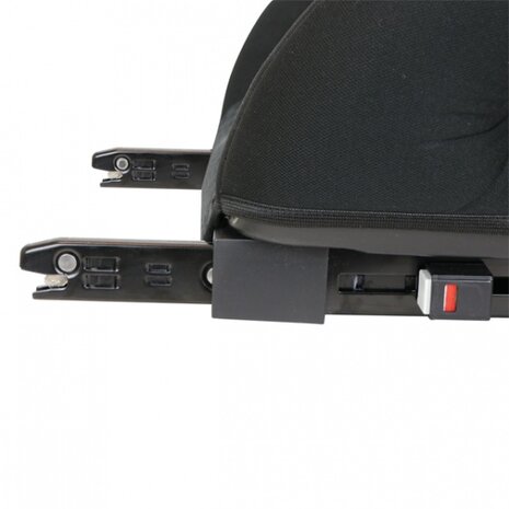 zitverhoger groep 3 Isofix zwart met rode bies