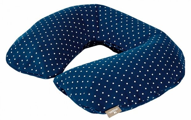 opblaasbaar nekkussen 36 x 27 cm blauw