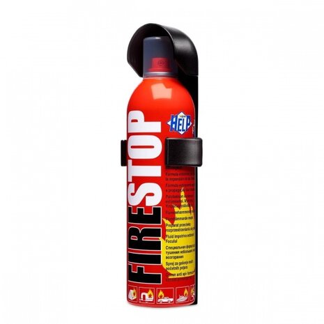 brandblusser Fire Stop met houder 400 ml rood