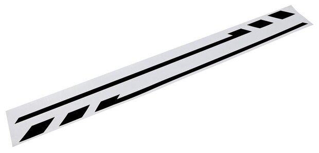 PIN-Striping spiegelkappen 35,5 cm zwart 2 stuks