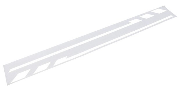 PIN-Striping spiegelkappen 35,5 cm wit 2 stuks