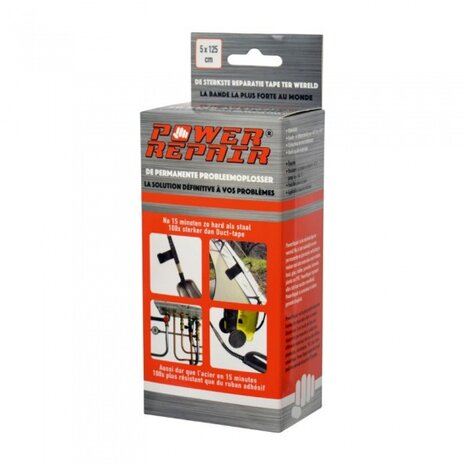 reparatietape 125 x 5 cm zwart