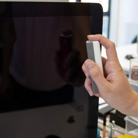 Wipe compacte touchscreen-reiniger grijs