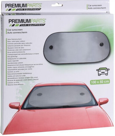 auto zonneschermen zilver afm. 100 x 50 cm