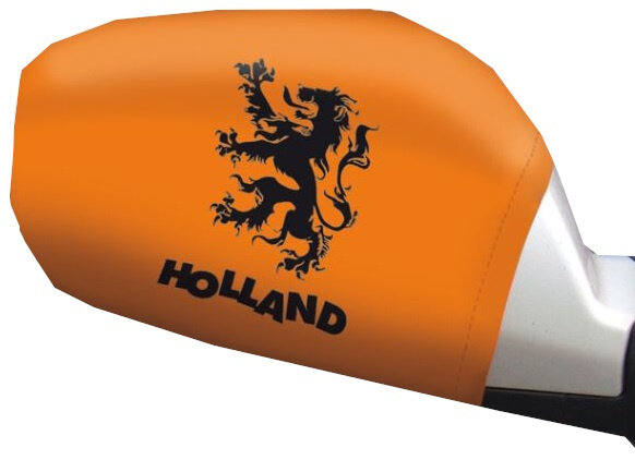 autospiegelhoesjes Holland oranje 2 stuks one-size