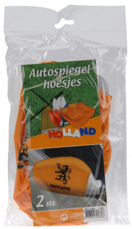 autospiegelhoesjes Holland oranje 2 stuks one-size