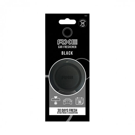 geurhanger 6 cm Black zwart