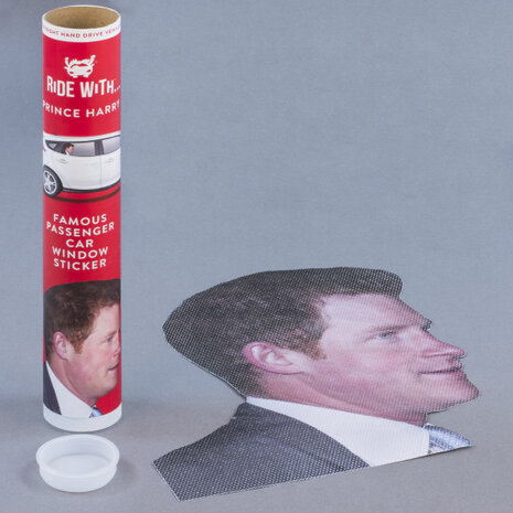 autoraamsticker Ride with Prince Harry 30,5 x 30 cm vinyl