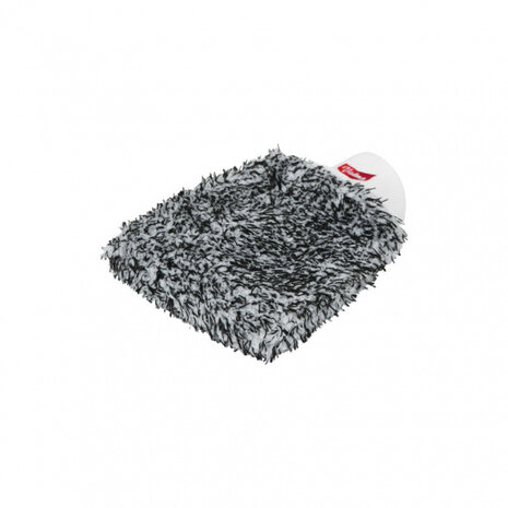 washandschoen V006 microfiber 28 cm zwart/wit