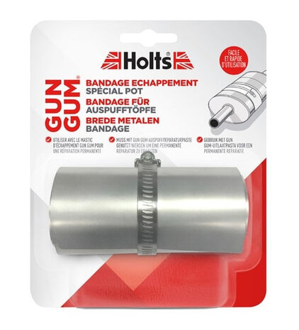 reparatieset Gum Gum demper 11,4 cm staal zilver
