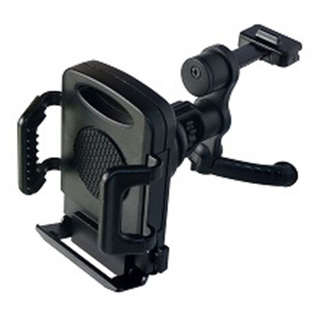 telefoonhouder luchtroostermontage 50-100 mm zwart