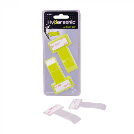 zelfklevende tickethouder 7,5 x 4 cm transparant 2 stuks