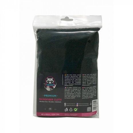 microvezeldoek premium 40 x 40 cm zwart