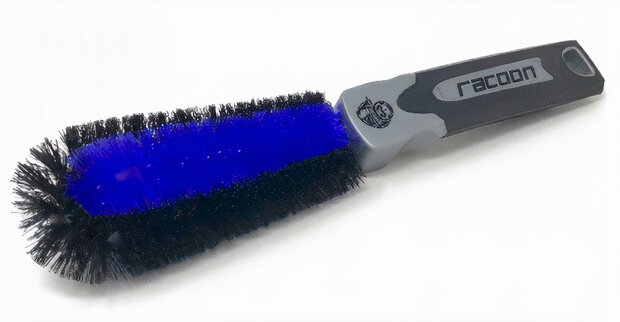 velgenborstel PP-haren 29 cm microfiber zwart/blauw