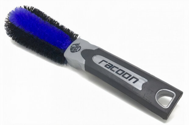 velgenborstel PP-haren 29 cm microfiber zwart/blauw