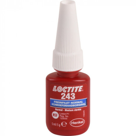multispray schroefdraadborging Loctite 243 rood 5 ml