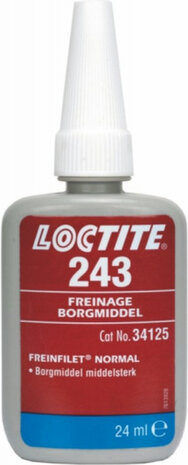 multispray schroefdraadborging Loctite 243 rood 24 ml