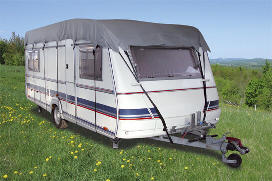 beschermhoes dak caravan 800 x 300 cm SFS grijs