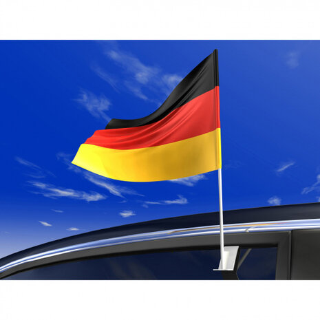 autovlag Duitsland 30 x 40 cm polyester zwart/geel/rood