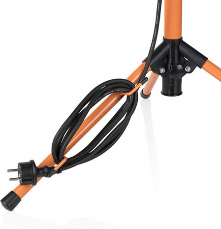 bouwlamp FCL-80116 led 2x10 Watt zwart/oranje