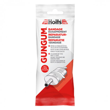 uitlaatreparatie Gun Gum Bandage 110 cm rood