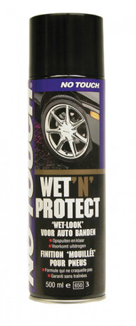 bandenverzorging Wet &#039;n Protect 500 ml staal zwart