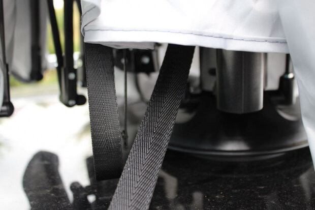 autoparaplu 400 x 210 cm nylon/PVC donkerblauw