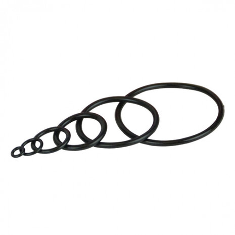 assortiment O-ring rubber zwart/rood 408-delig