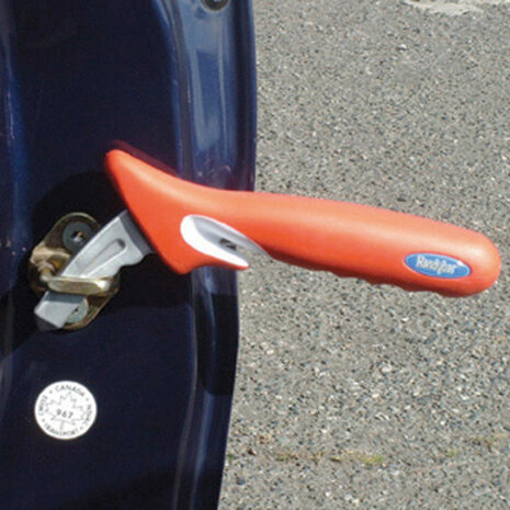 handgreep auto 32 cm staal rood