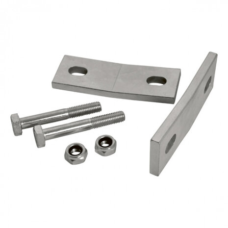 adaptor kogelhals 19 x 12 cm staal zilver