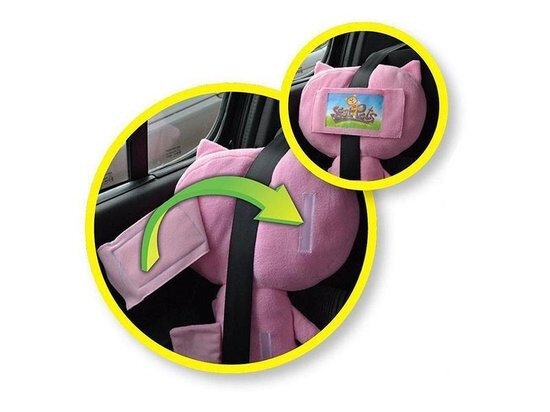 gordelhoes Kat junior 34 cm polyester roze/wit