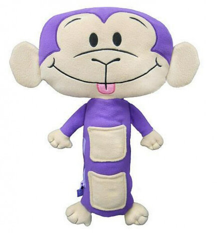 gordelhoes Aap junior 34 cm polyester paars/cr&eacute;me