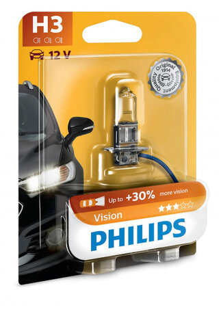 autolamp H3 Vision 12V 55W per stuk in blister
