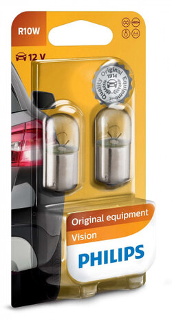 signaallampen R10W Vision 12V 2 stuks in blister