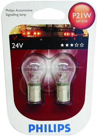 remlichten P21W 24V wit 2 stuks