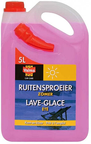 ruitensproeiervloeistof A18 zomer 5 liter roze 2-delig