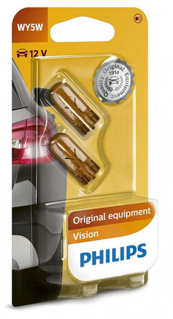 knipperlichten WY5W Vision 12V oranje 2 stuks