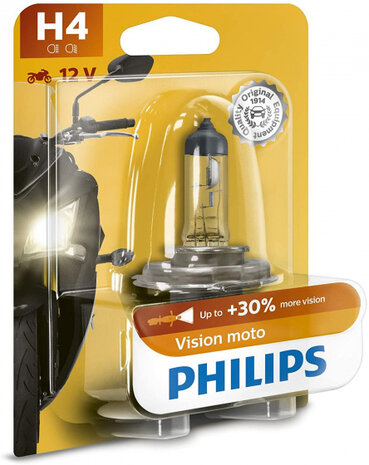 motorlamp H4 Vision Moto 12V/60W wit