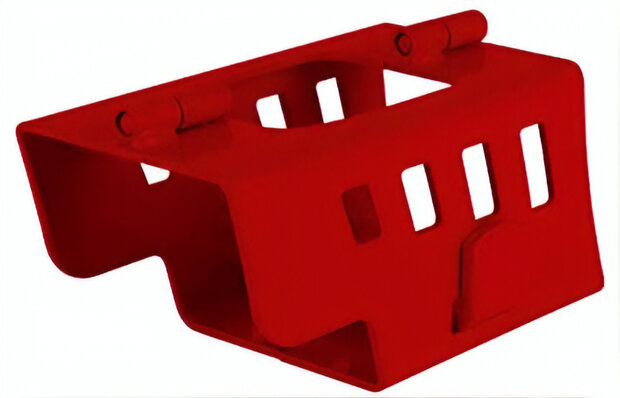 disselslot 21 x 11 x 11 cm rood staal 2-delig