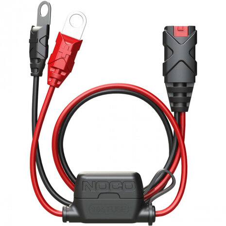 accuklemmen met ogen X-Connect GC002 60 cm rood/zwart
