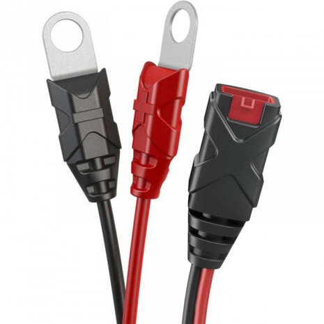 accuklemmen met ogen X-Connect GC002 60 cm rood/zwart