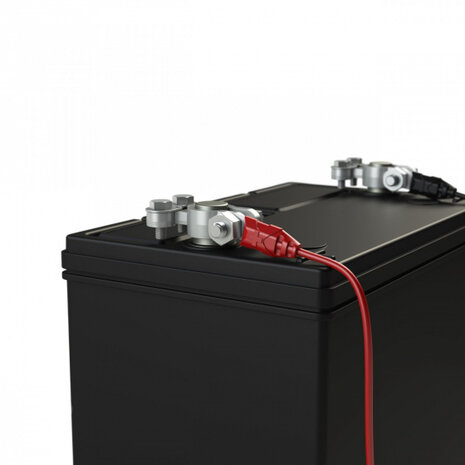 accuklemmen met ogen X-Connect GC002 60 cm rood/zwart