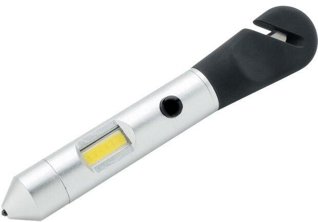 auto-tool 4-in-1 COB 15,3 cm aluminium zilver