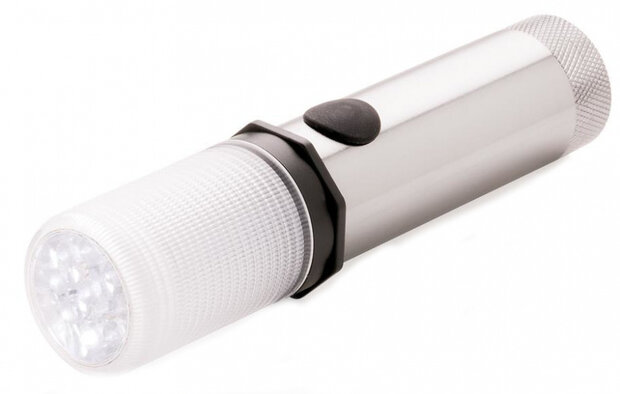 veiligheidslamp Auto 13,5 cm polystyreen zilver